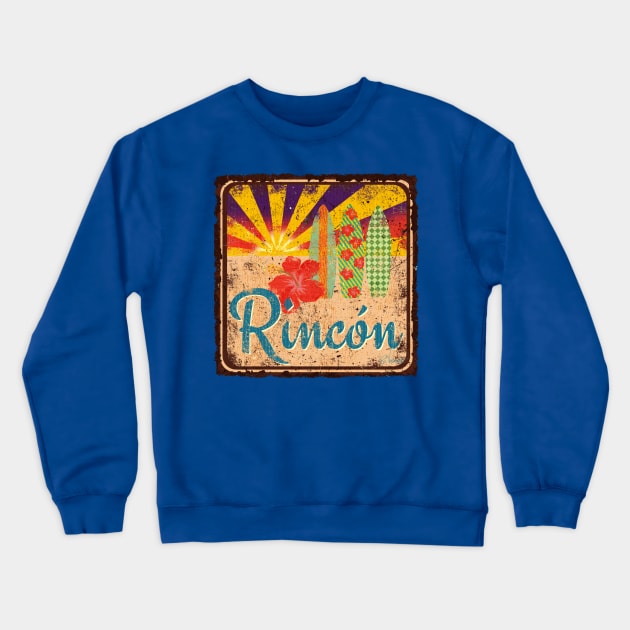 Rincon Sunset Crewneck Sweatshirt by Veronica Morales Designer